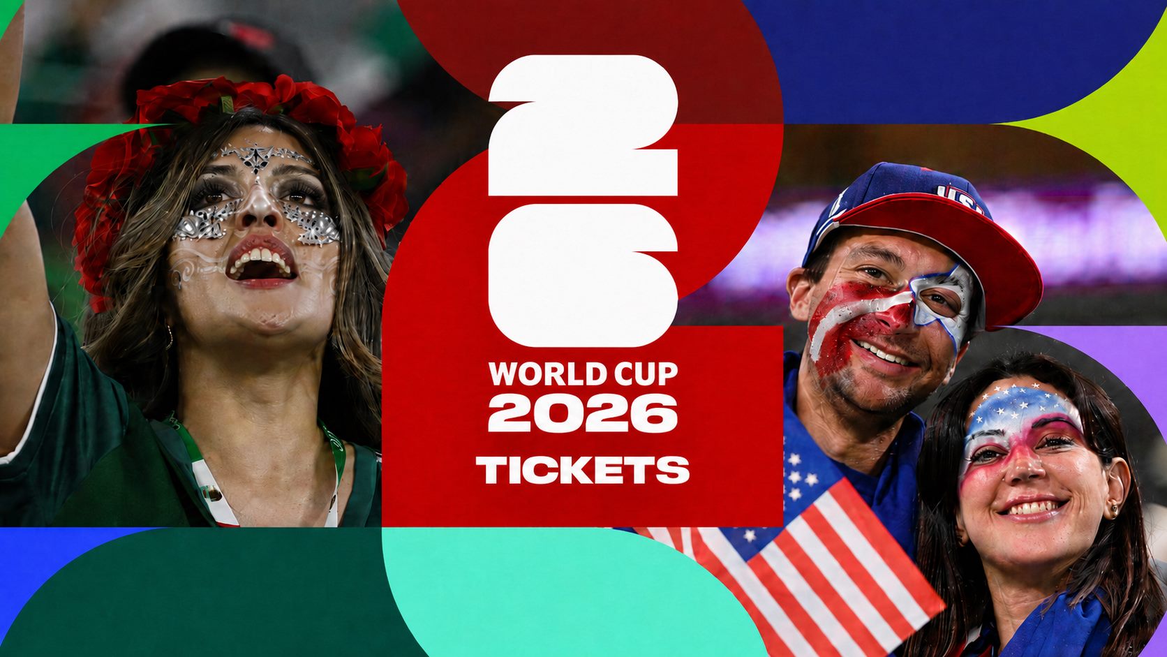 World Cup 2026 tickets guide image with Mexico and United States fans for safe last-minute ticket buying and marketplace checks